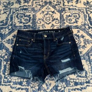 American Eagle US Size 6 Next Level Stretch Denim Distressed Shorts